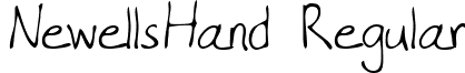NewellsHand Regular font - handwriting-markernewellshand-regular.ttf