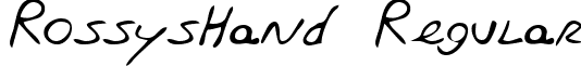 RossysHand Regular font - handwriting-markerrossyshand-regular.ttf