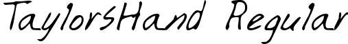 TaylorsHand Regular font - handwriting-markertaylorshand-regular.ttf
