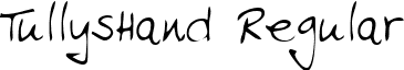 TullysHand Regular font - handwriting-markertullyshand-regular.ttf