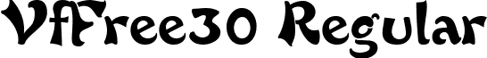 VfFree30 Regular font - VfFree30.ttf