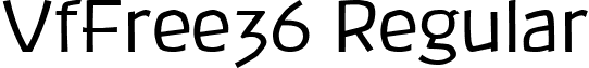 VfFree36 Regular font - VfFree36.ttf