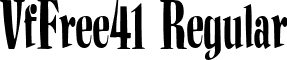 VfFree41 Regular font - VfFree41.ttf