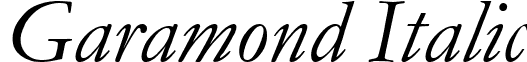 Garamond Italic font - Garamond.ttf