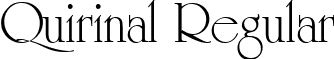 Quirinal Regular font - Quirinal.ttf