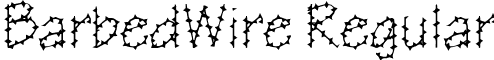 BarbedWire Regular font - BarbedWire.ttf