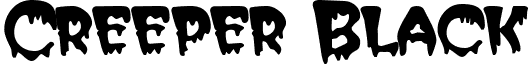 Creeper Black font - Creeper Black.ttf