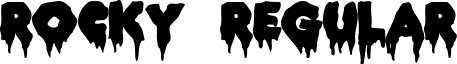 ROCKY Regular font - ROCKY.ttf