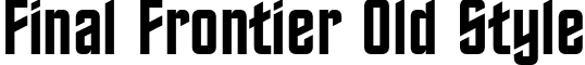 Final Frontier Old Style font - Final Frontier Old Style.ttf