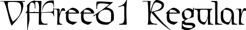 VfFree31 Regular font - VfFree31.ttf