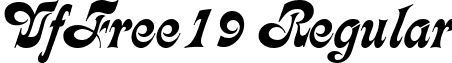 VfFree19 Regular font - VfFree19.ttf