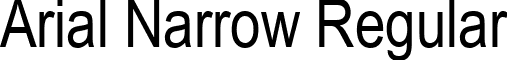 Arial Narrow Regular font - ARIALN.TTF