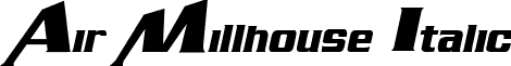 Air Millhouse Italic font - Air Millhouse  Italic.ttf