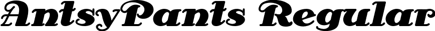 AntsyPants Regular font - AntsyPants.ttf