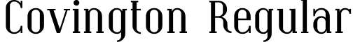 Covington Regular font - Coving01.ttf