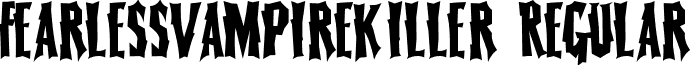 FearlessVampireKiller Regular font - FearlessVampireKiller.ttf