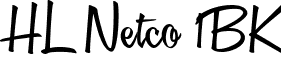 HL Netco 1BK font - HL Netco 1BK.ttf