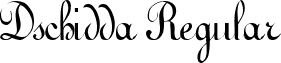 Dschidda Regular font - Dschidda.ttf