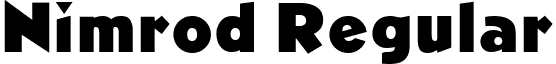 Nimrod Regular font - Nimrod.ttf