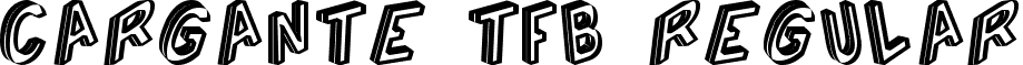 Cargante tfb Regular font - Cargante tfb.ttf