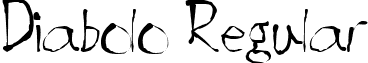 Diabolo Regular font - Diabolo.ttf