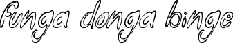Funga Donga Binge font - Funga Donga Binge.ttf