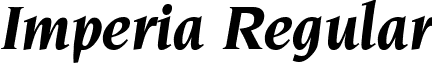 Imperia Regular font - Imperia.ttf