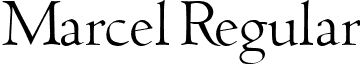 Marcel Regular font - Marcel.ttf