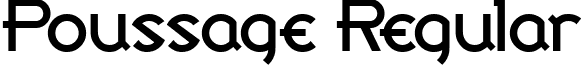 Poussage Regular font - Poussage.ttf