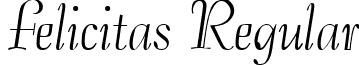 Felicitas Regular font - Felicitas.ttf