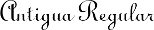 Antigua Regular font - Antigua.ttf