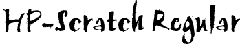 HP-Scratch Regular font - HP-Scratch.ttf