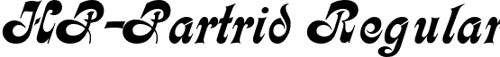 HP-Partrid Regular font - HP-Partrid.ttf