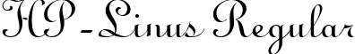 HP-Linus Regular font - HP-Linus.ttf