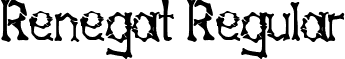 Renegat Regular font - Renegat.ttf