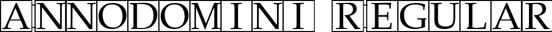 Annodomini Regular font - Annodomini.ttf