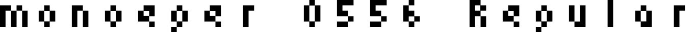 monoeger 0556 Regular font - monoeger 05_56.ttf