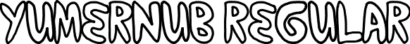 yumernub Regular font - yumernub.ttf