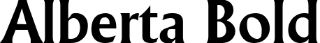 Alberta Bold font - albertabold.ttf