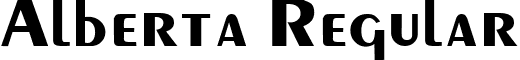 Alberta Regular font - Alberta.ttf