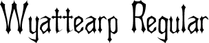 Wyattearp Regular font - Wyattearp.ttf