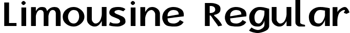 Limousine Regular font - Limousine.ttf