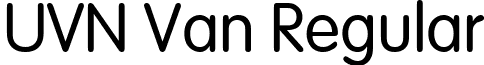UVN Van Regular font - unicode.display.UVNVan_R.TTF