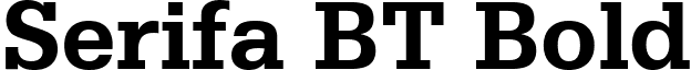 Serifa BT Bold font - SERIFAB.TTF