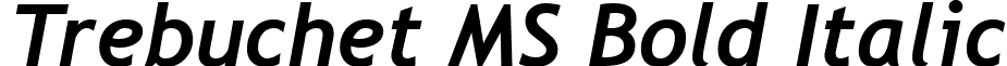 Trebuchet MS Bold Italic font - trebucbi.ttf