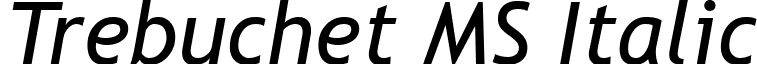 Trebuchet MS Italic font - Trebuchet MS.ttf