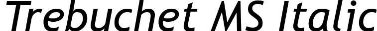 Trebuchet MS Italic font - TrebuchetMSItalic.ttf