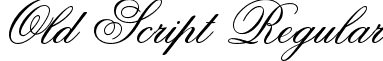 Old Script Regular font - Old Script.ttf