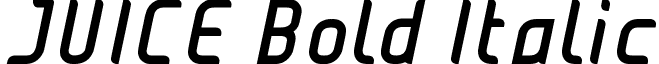 JUICE Bold Italic font - JUICE Bold Italic.ttf