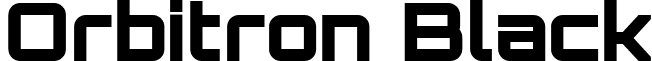 Orbitron Black font - Orbitron Black.ttf